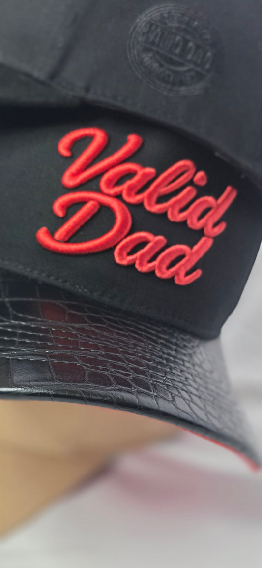 Red & Black - Suede Under-brim