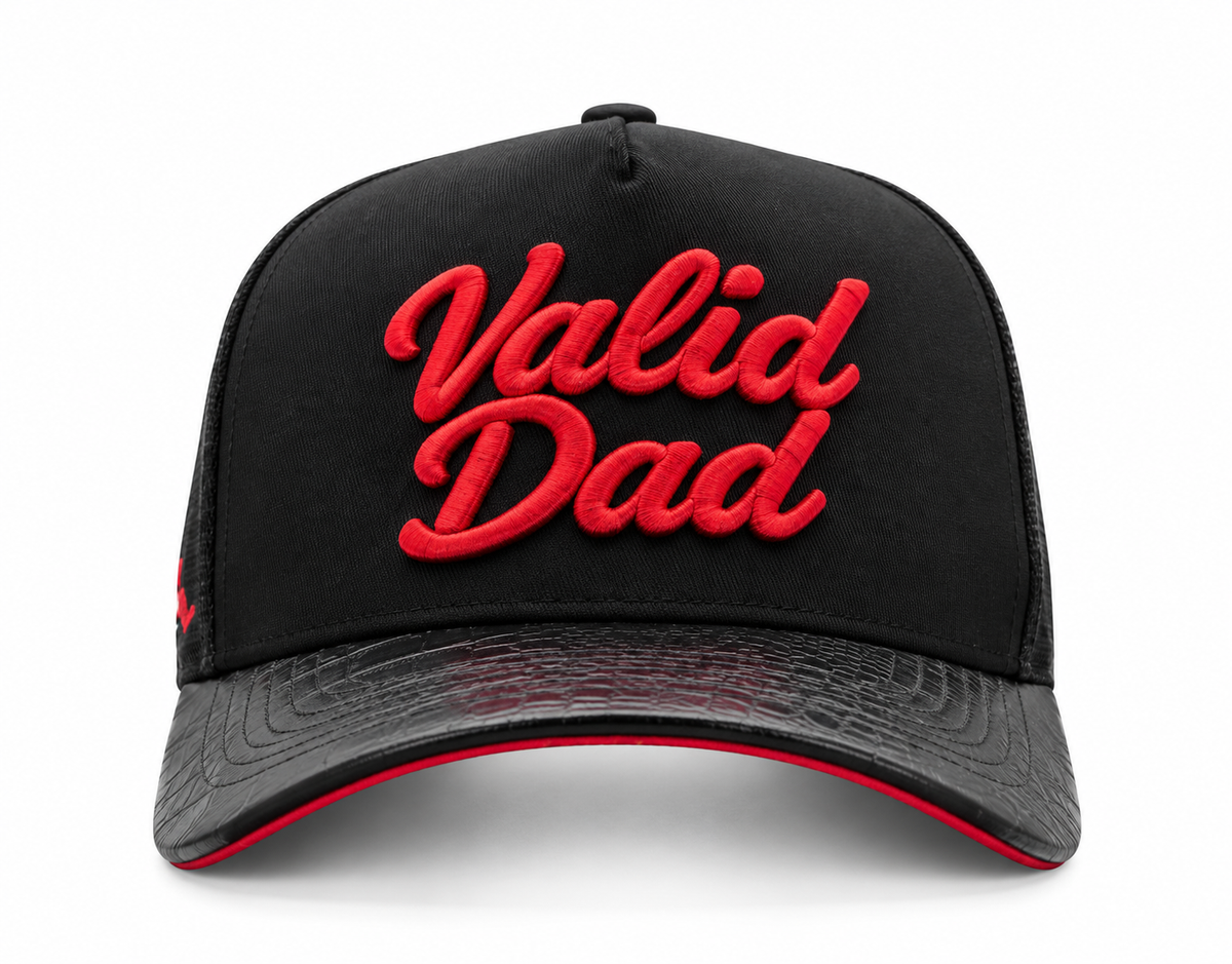 Red & Black - Suede Under-brim