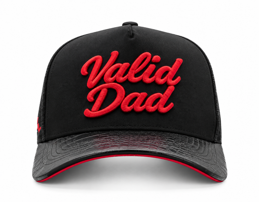 Red & Black - Suede Under-brim