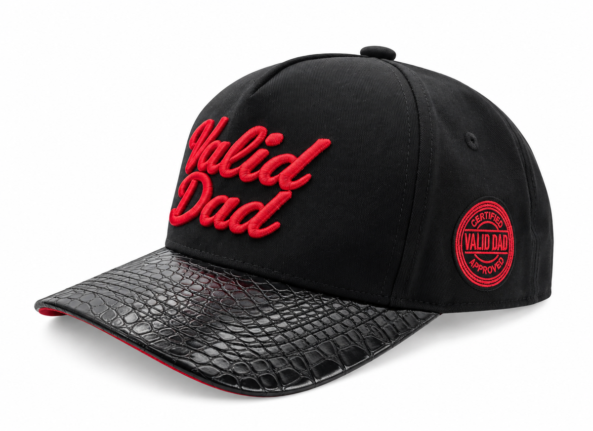 Red & Black - Suede Under-brim