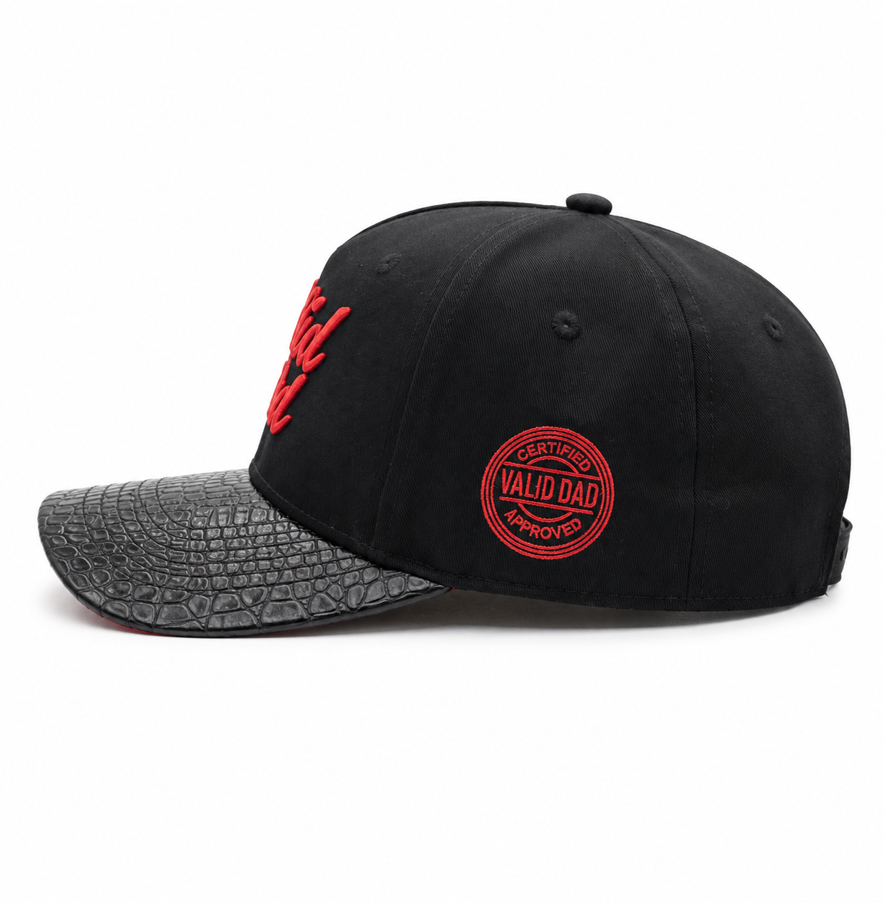 Red & Black - Suede Under-brim