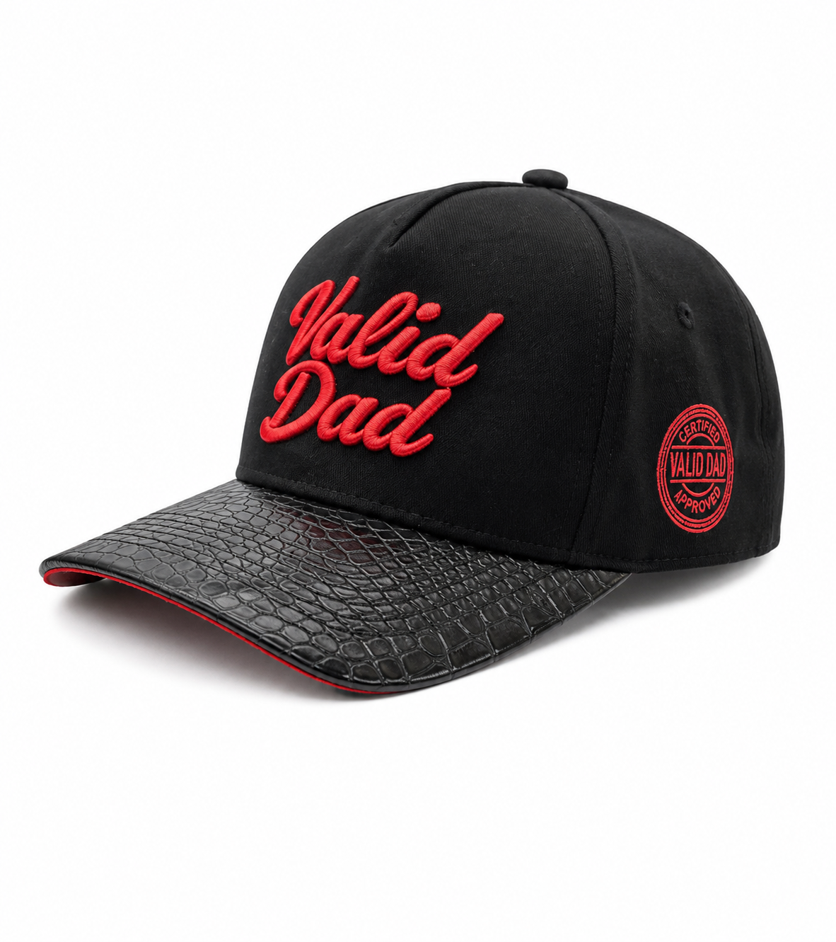 Red & Black - Suede Under-brim